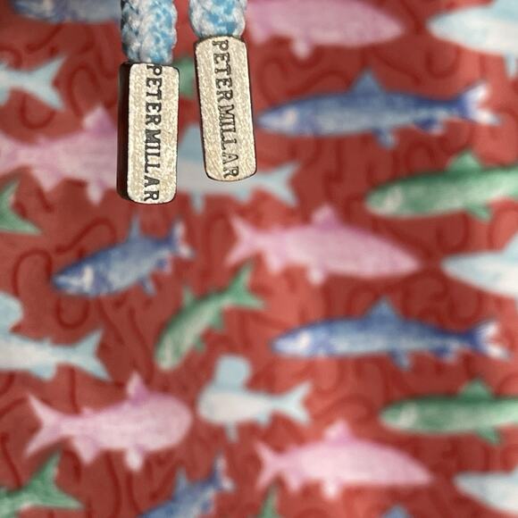 Peter Millar XXL Pink Red Seaside Collection Swim Trunks Fish Hooks Lined Shorts - Picture 9 of 11